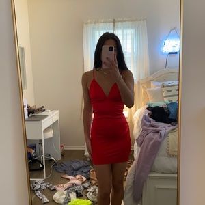 RED TIGHT DRESS xs-or small